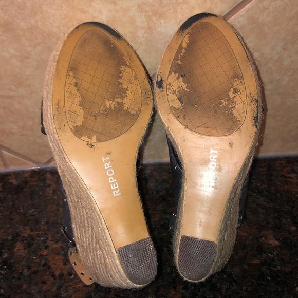 Report Caden Black Rope Wedges - Picture 5 of 5